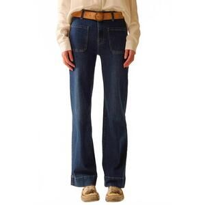 NEW Q2 wide leg jeans in blue